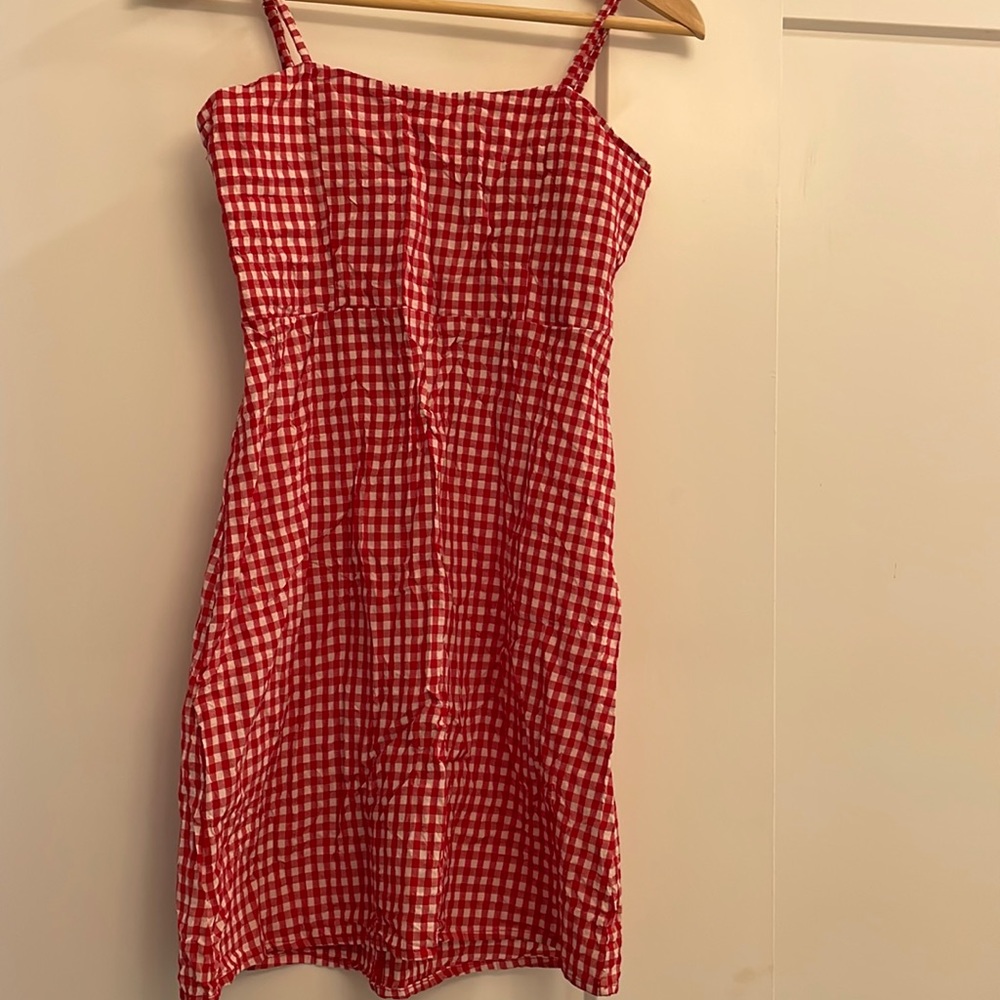 Brandy Melville Red Gingham Dress